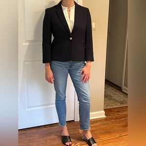 Blazer - navy blue Ann Taylor Size 8 - excellent condition rarely worn.